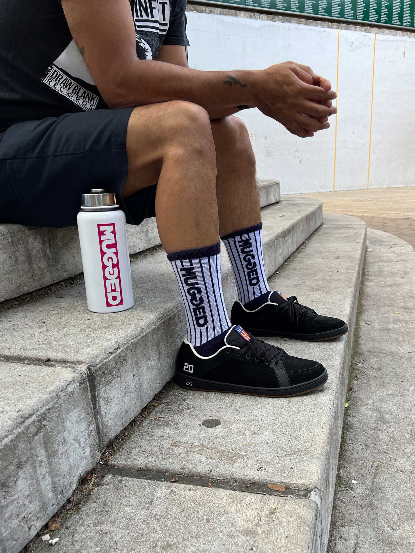 Mugged NY Yankees Pin Stripe Socks