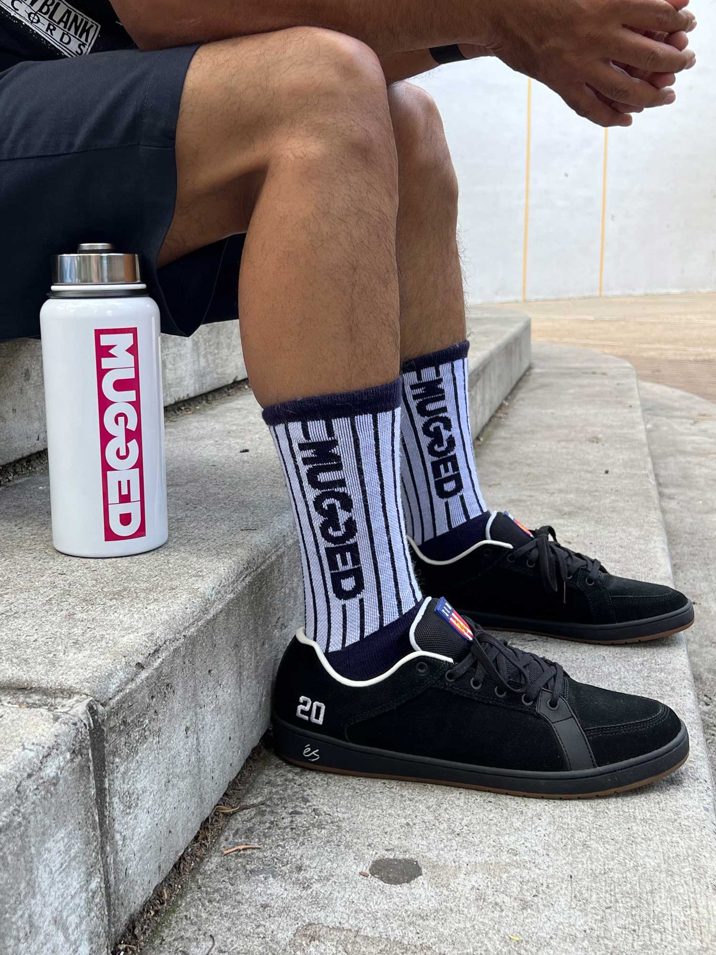 Mugged NY Yankees Pin Stripe Socks