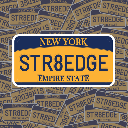 New York Straight Edge Sticker