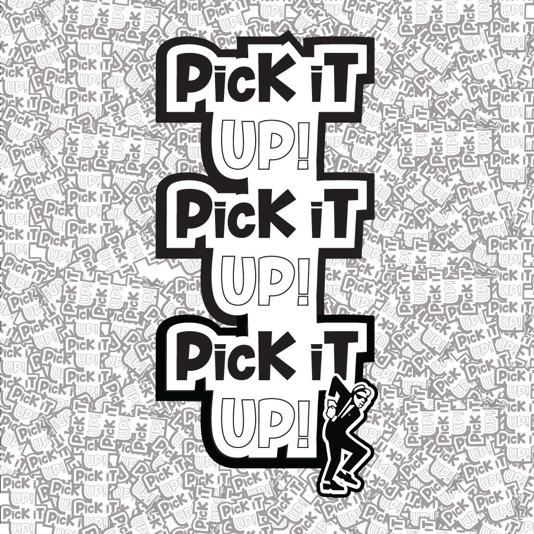 Pick It Up Classic Ska 2 Tone Sticker