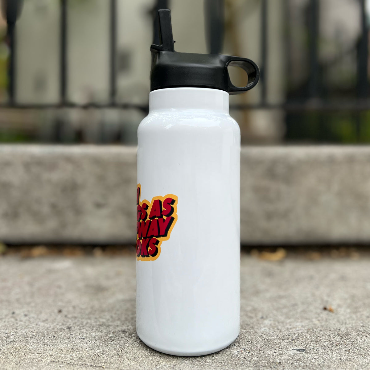 No Such Things As Halfway Crooks Water Bottle