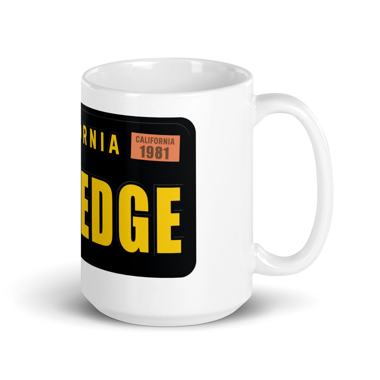California Straight Edge License Plate Coffee Mug