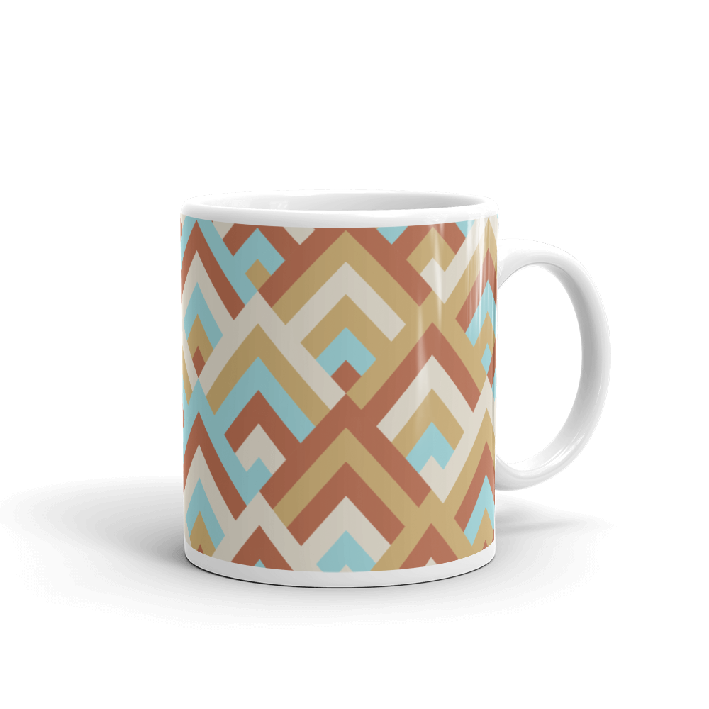 Boho Bright Geometric colors Coffee Mug