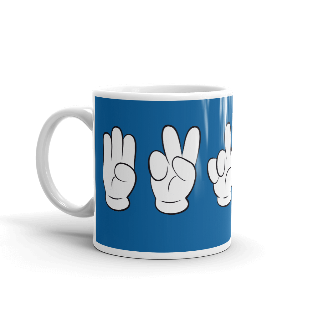 Brooklyn Mickey Sign language Coffee 11oz Mug