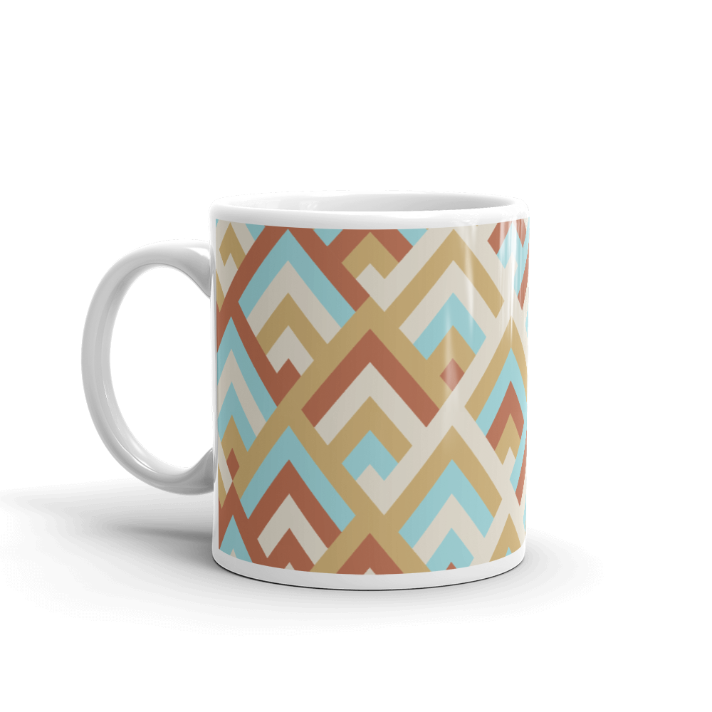 Boho Bright Geometric colors Coffee Mug