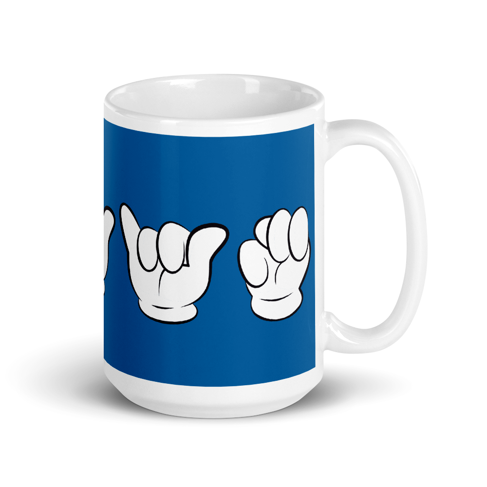 Brooklyn Mickey Sign language Coffee 15oz Mug