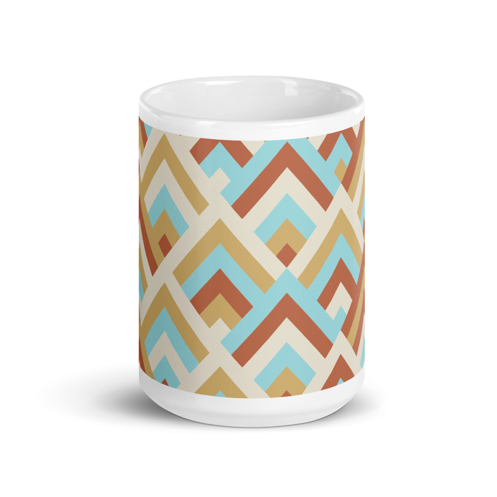 Boho Bright Geometric colors Coffee Mug