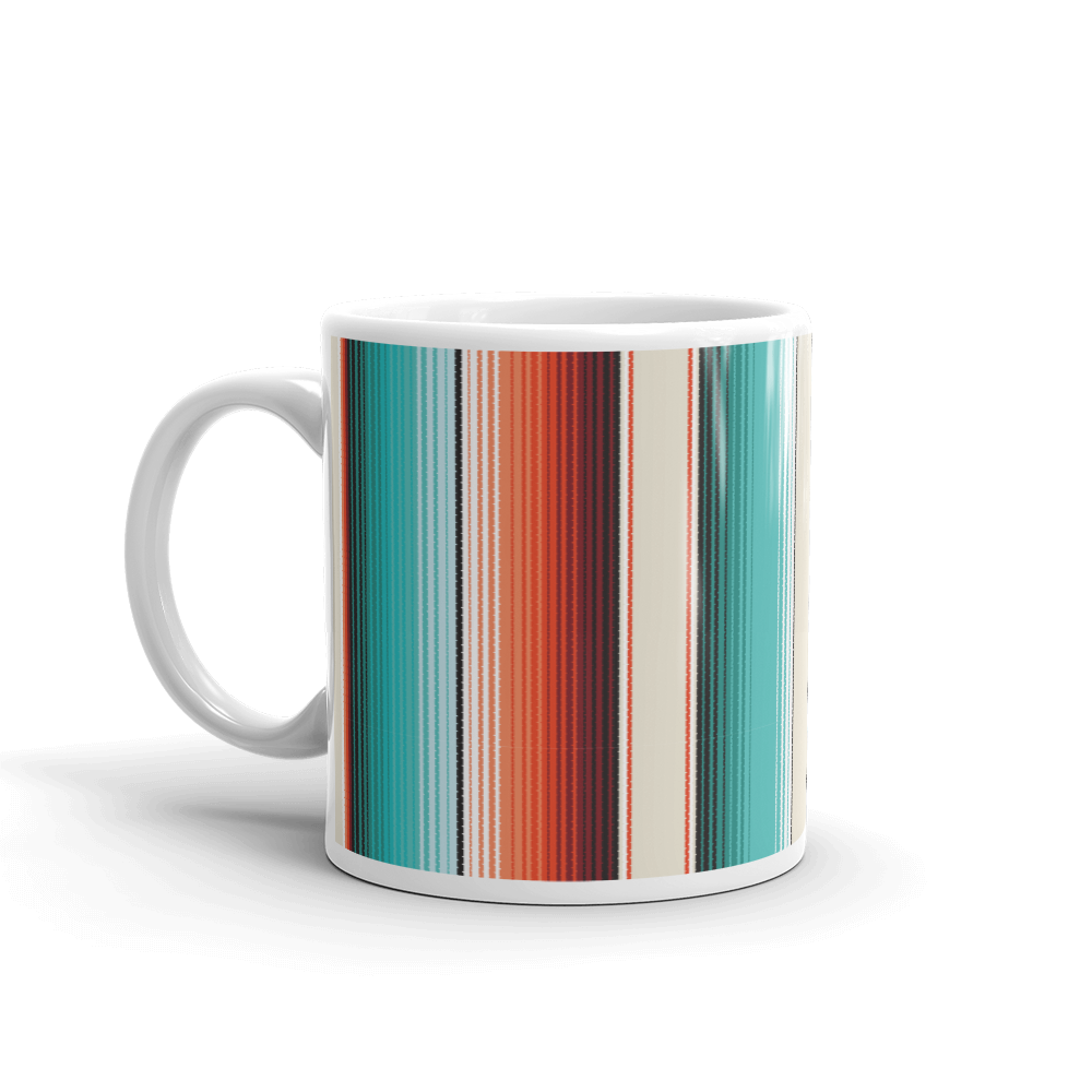 Mexican Red Pattern Blanket Coffee Mug