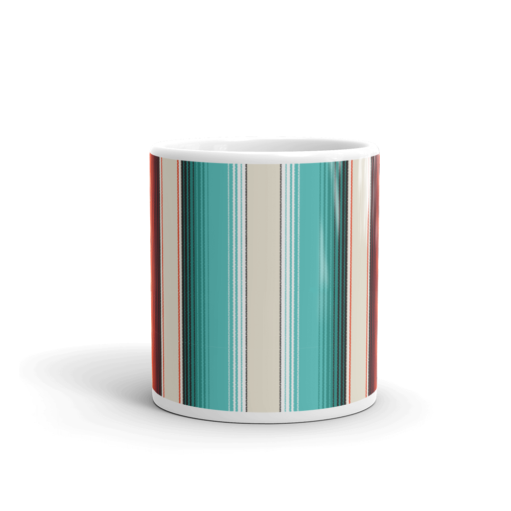 Mexican Red Pattern Blanket Coffee Mug