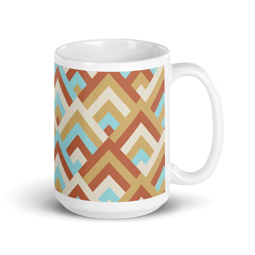 Boho Bright Geometric colors Coffee Mug