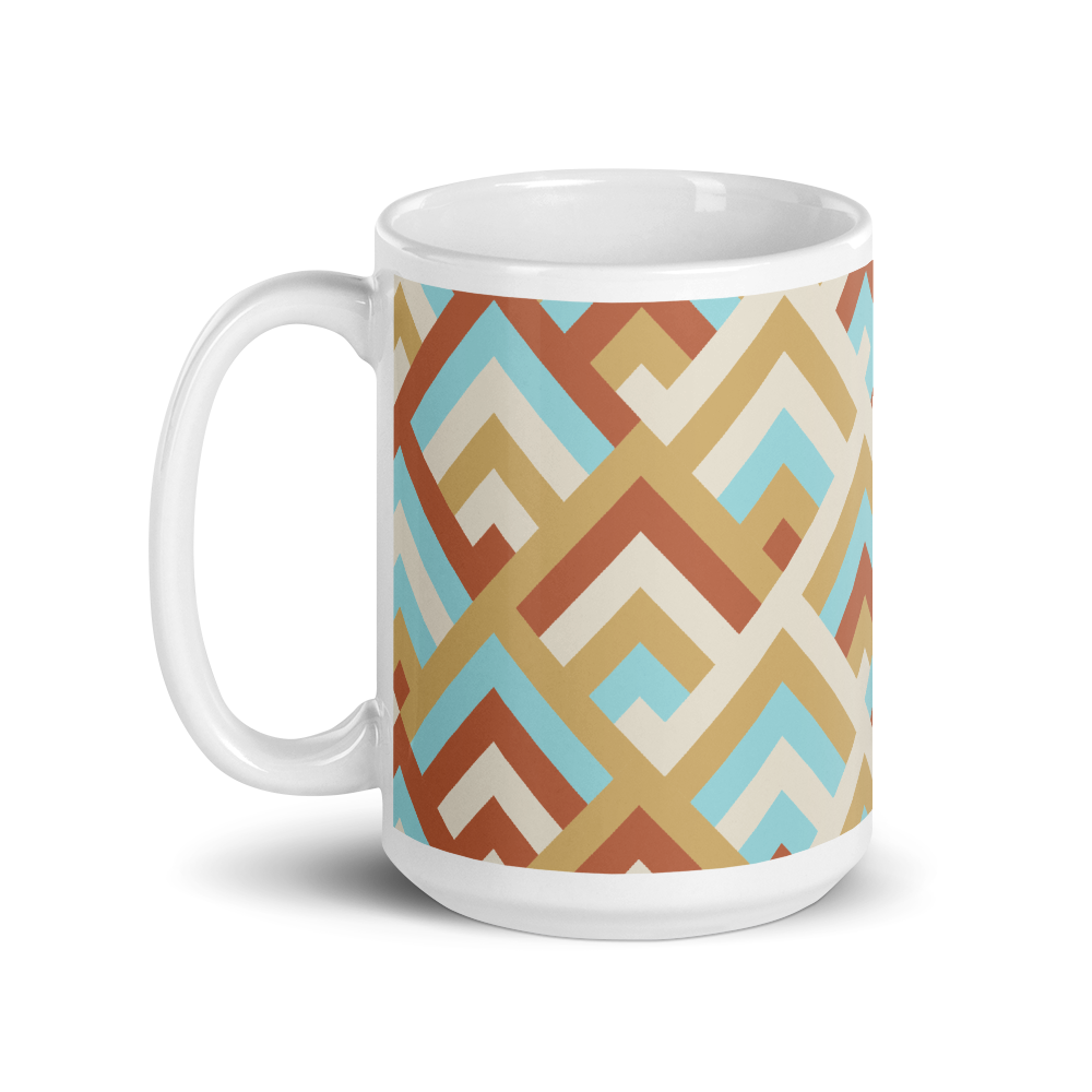 Boho Bright Geometric colors Coffee Mug
