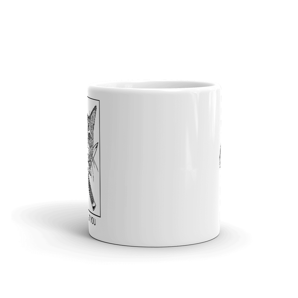 I Will Cut You Cat Coffee Mug By Barry'd Alive