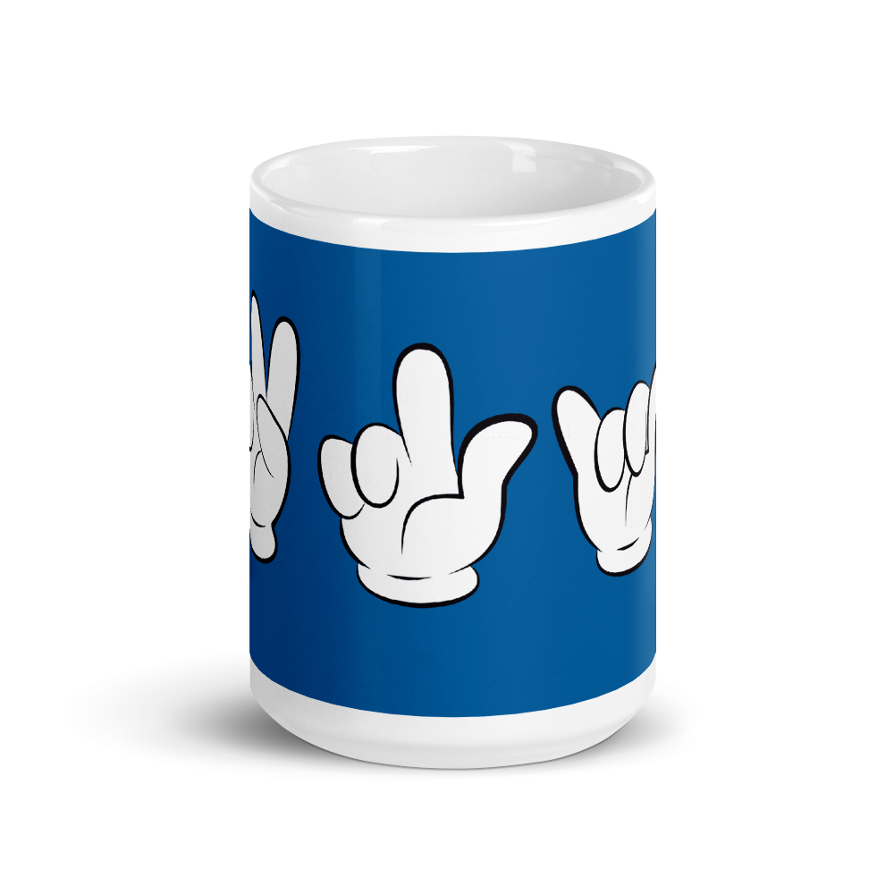 Brooklyn Mickey Sign language Coffee 15oz Mug