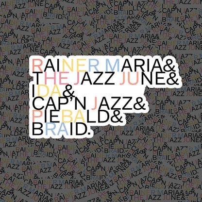 90s Midwest Emo Sticker Second Edition