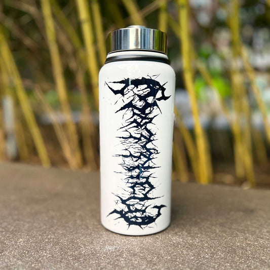 Black Metal Custom Name Water Bottle