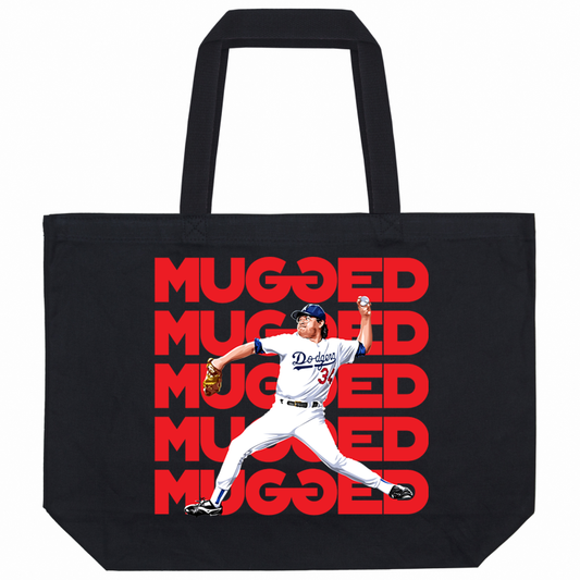 Fernando Valenzuela Black Canvas Tote