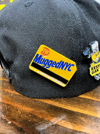 MUGGED NYC Metro Card Enamel Pin
