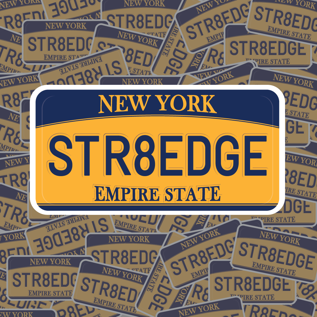 New York Straight Edge Sticker