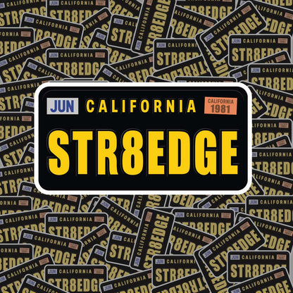 California Straight Edge Sticker