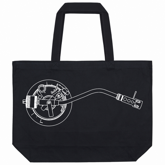 1200 Tonearm Black Canvas Tote