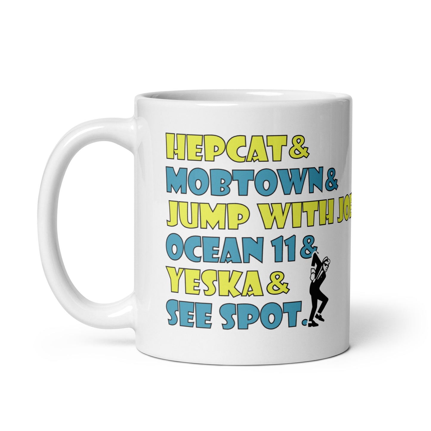 SoCal 90s Ska Coffee Mug With Hepcat, Mobtown, Jump with Joey, Ocean 11, Yeska, See Spot