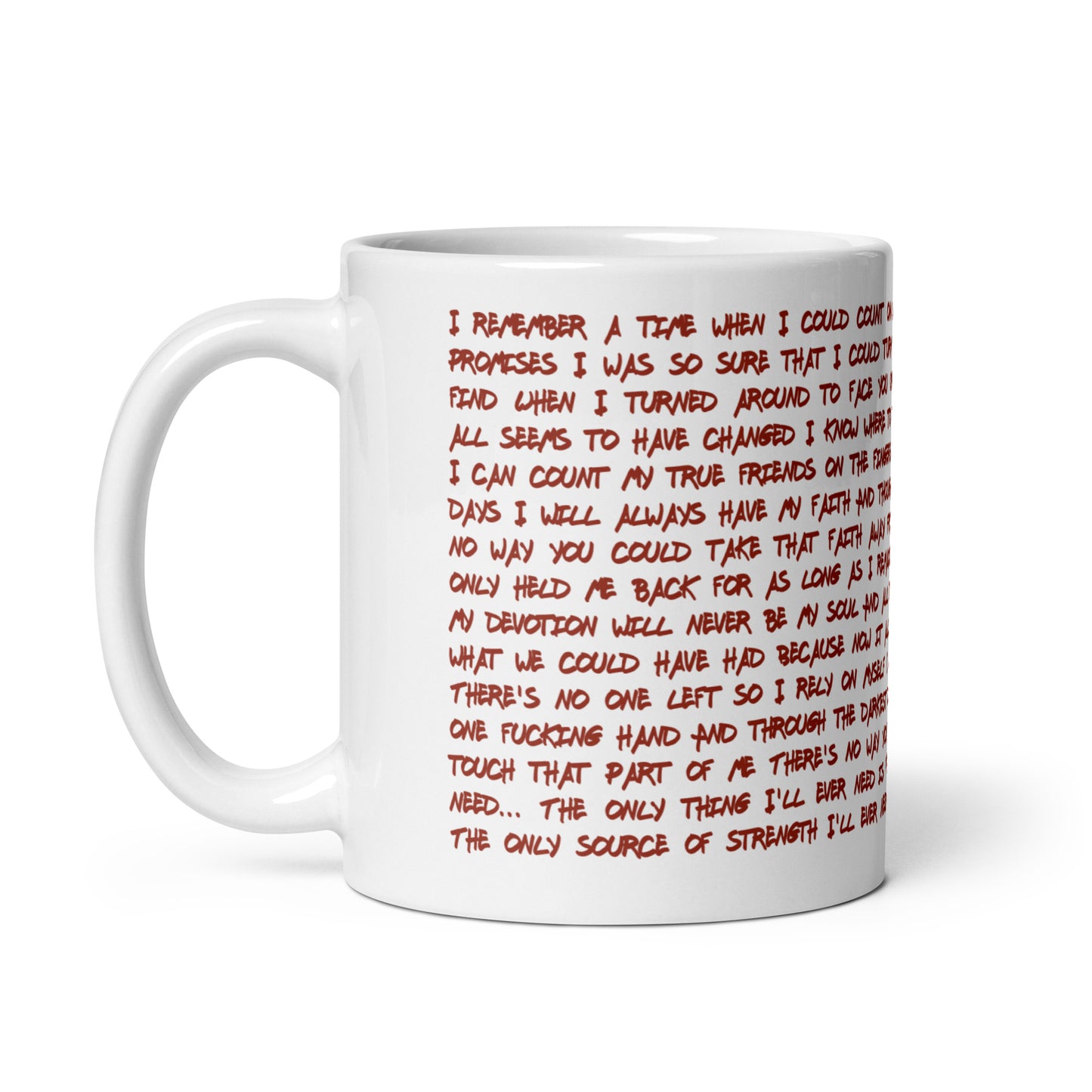 Trial - Through the darkest days Lyric coffee mug