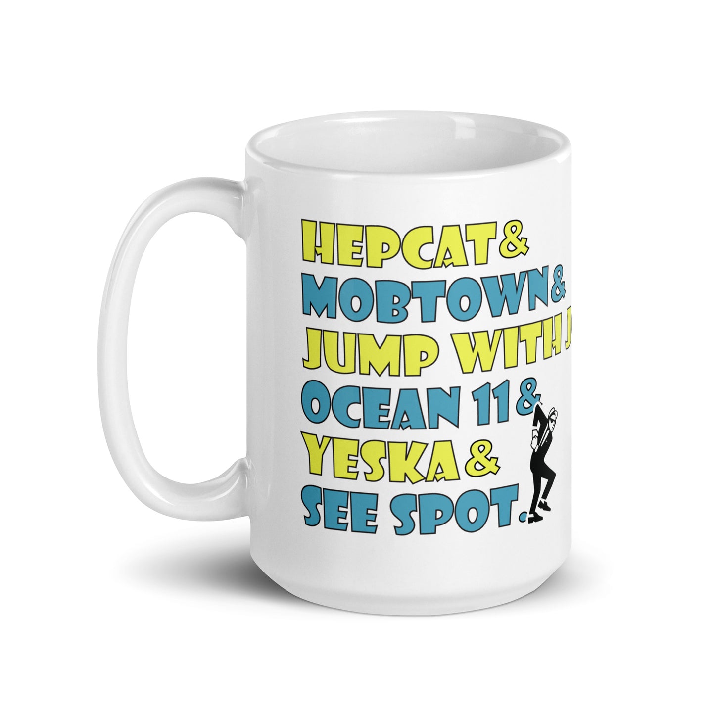 SoCal 90s Ska Coffee Mug With Hepcat, Mobtown, Jump with Joey, Ocean 11, Yeska, See Spot