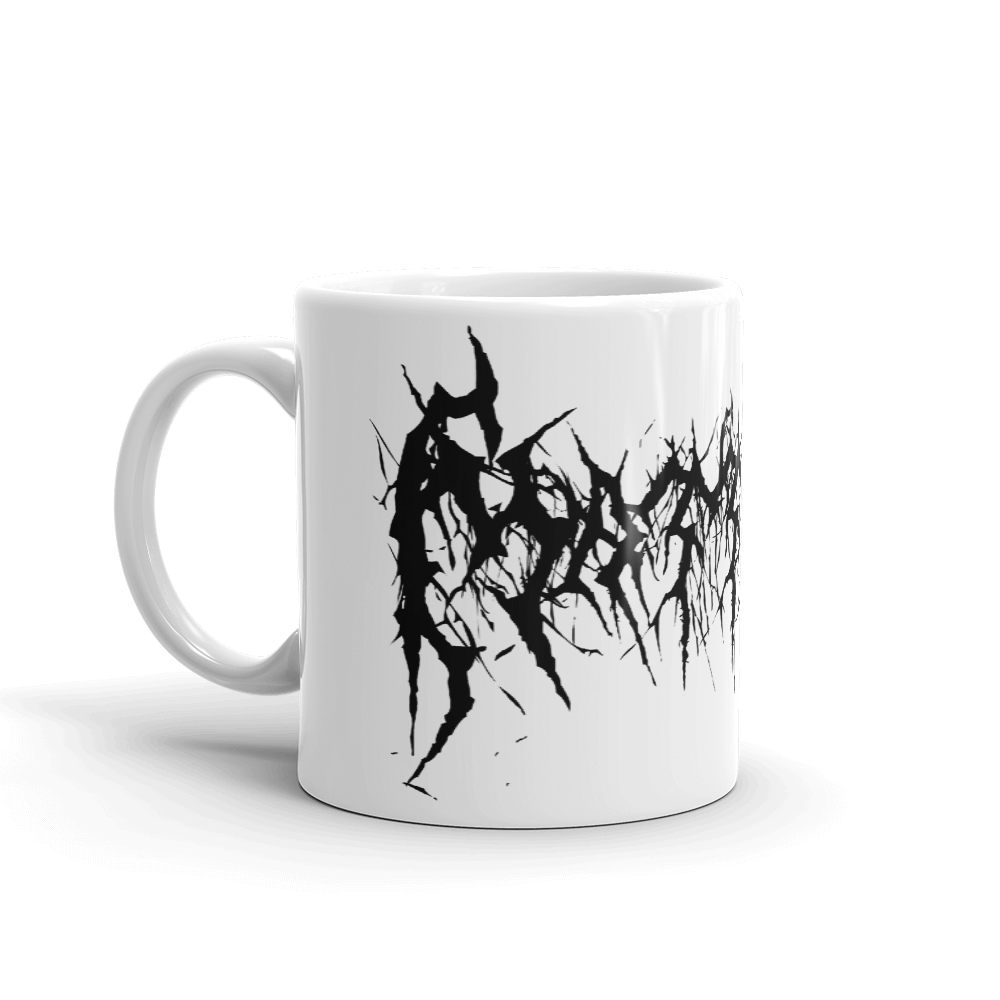 Custom Name Black Metal Coffee Mug