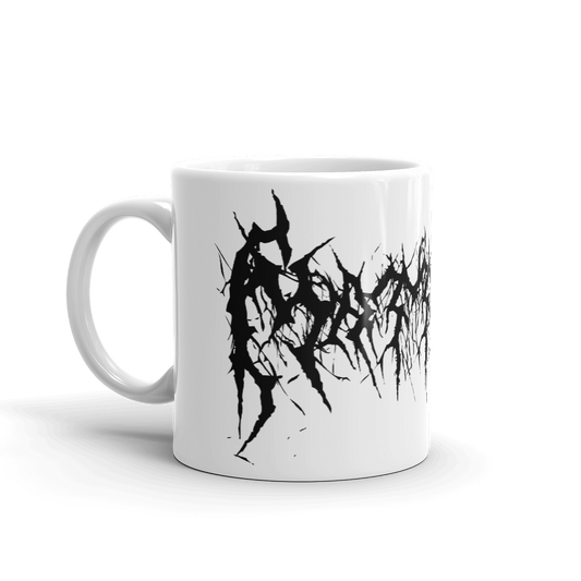 Custom Name Black Metal Coffee Mug