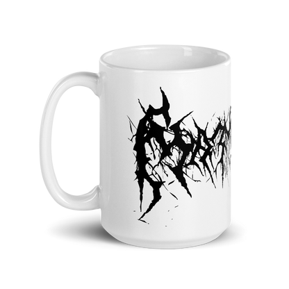 15oz Custom Name Black Metal Coffee Mug