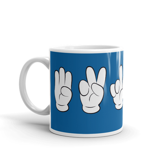 Brooklyn Mickey Sign language Coffee 11oz Mug