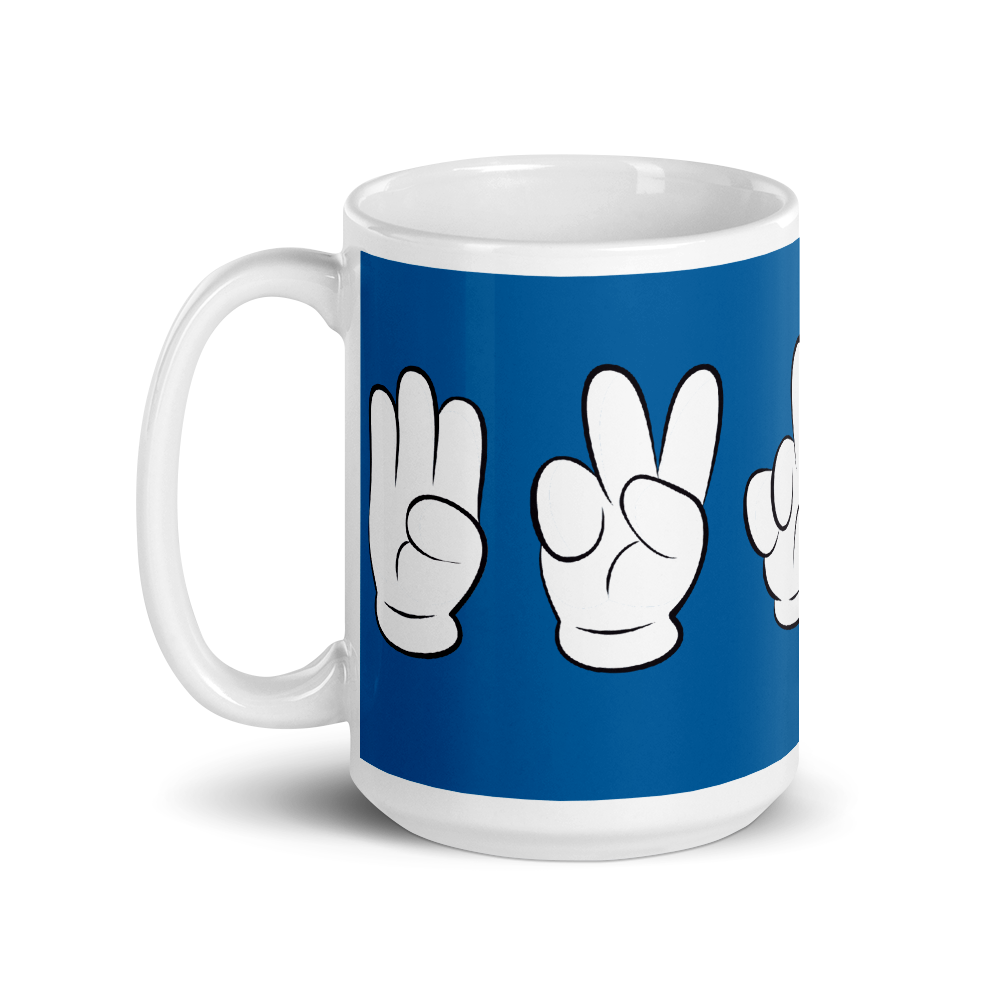 Brooklyn Mickey Sign language Coffee 15oz Mug