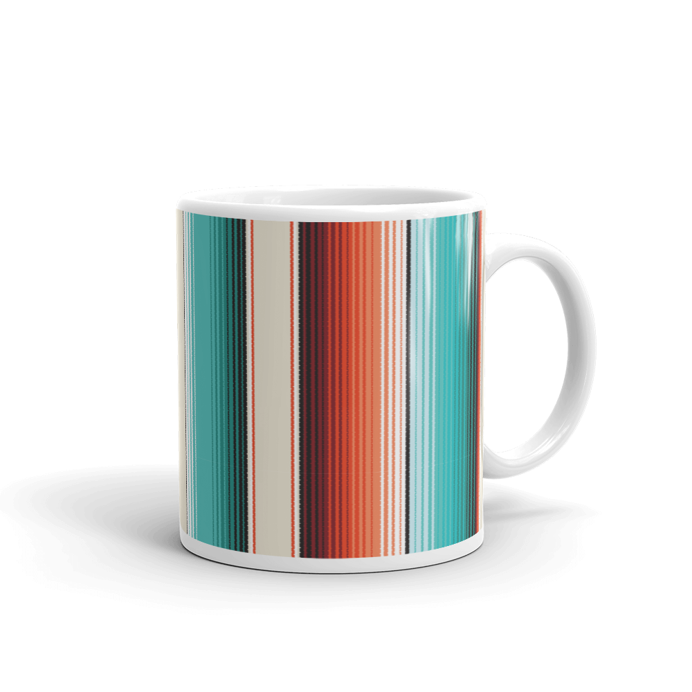 Mexican Red Pattern Blanket Coffee Mug
