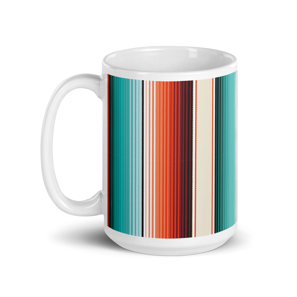 Mexican Red Pattern Blanket Coffee Mug