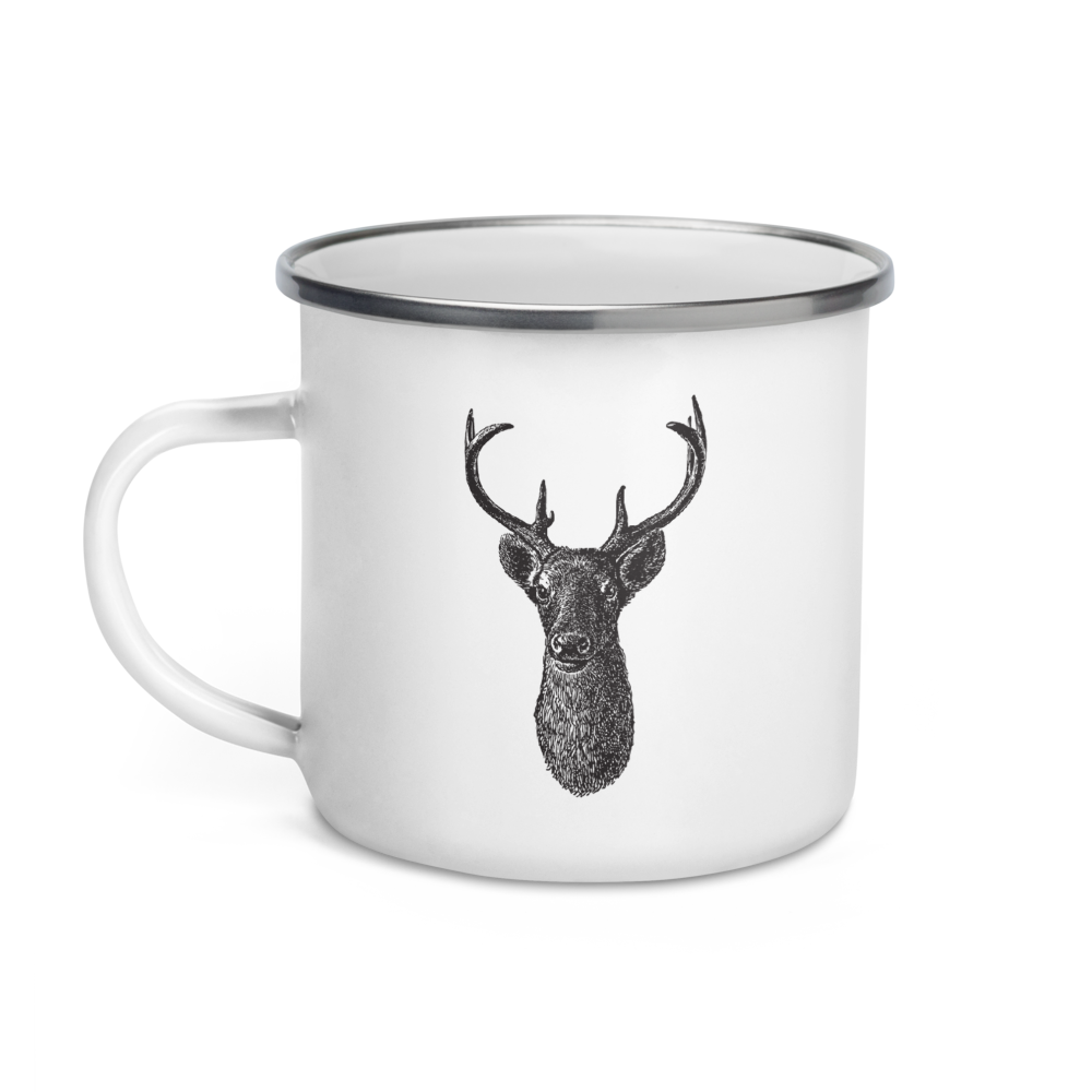 Deer Head Montana Camper 12 oz Mug