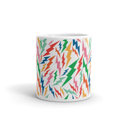 Lighting Bolt Multi Color Coffee Mug